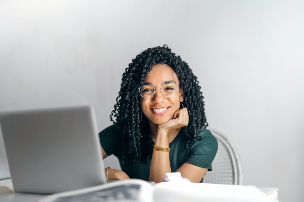 Black female businesswoman